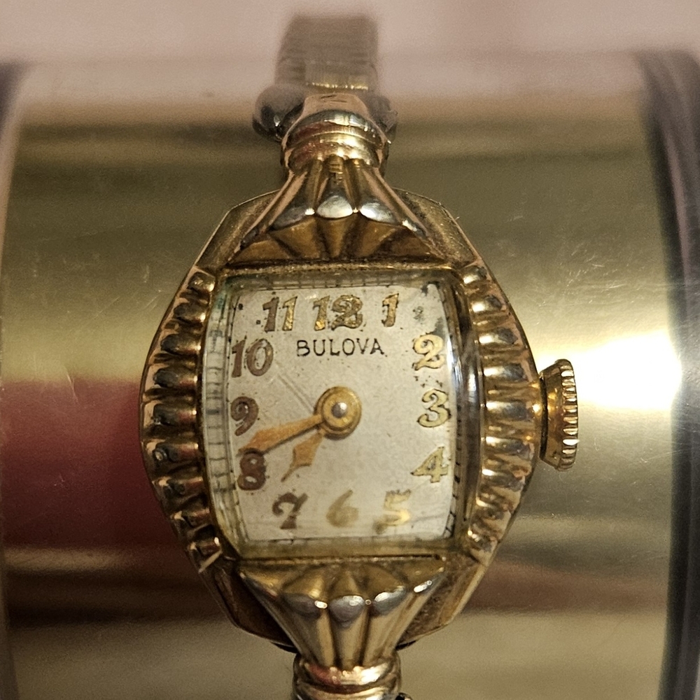Bulova Gold Women's Watch with Cream Dial